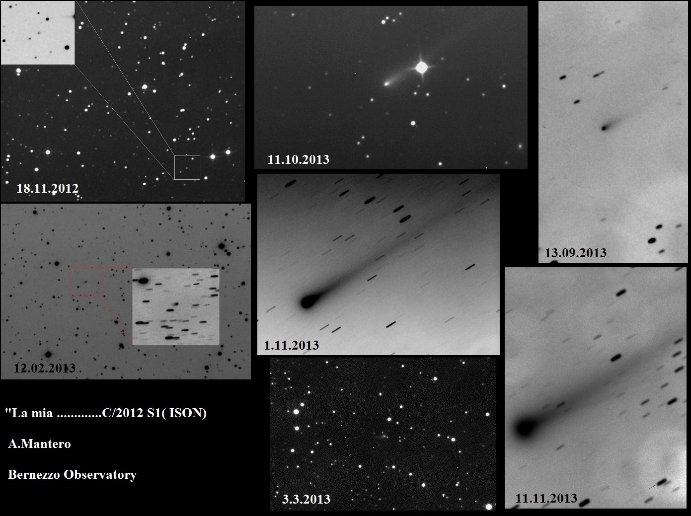 Raccolta foto cometa ISON